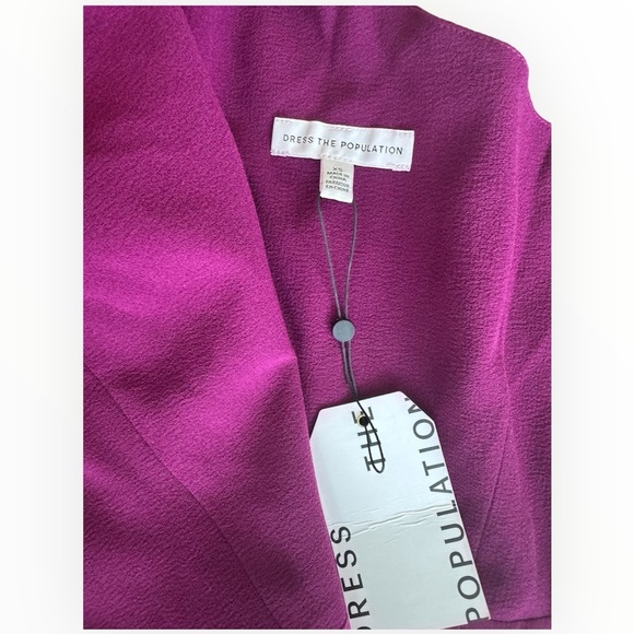 NWT Dress The Population Tiffany Dress in Dark Magenta Sz XS - Picture 11 of 14